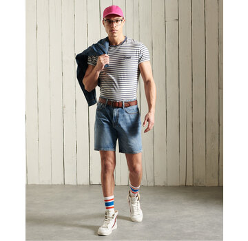 Superdry TAPER SHORT Kingman Light Blue Stone (M7110216A - T1K)