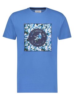 A Fish Named Fred T-Shirt Placed Olive Artwork Blue (24.03.407)N