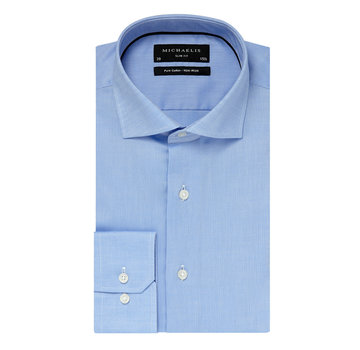 Michaelis Overhemd Pure Cotton Slim Fit Non Iron Blue (PM0H000018)N