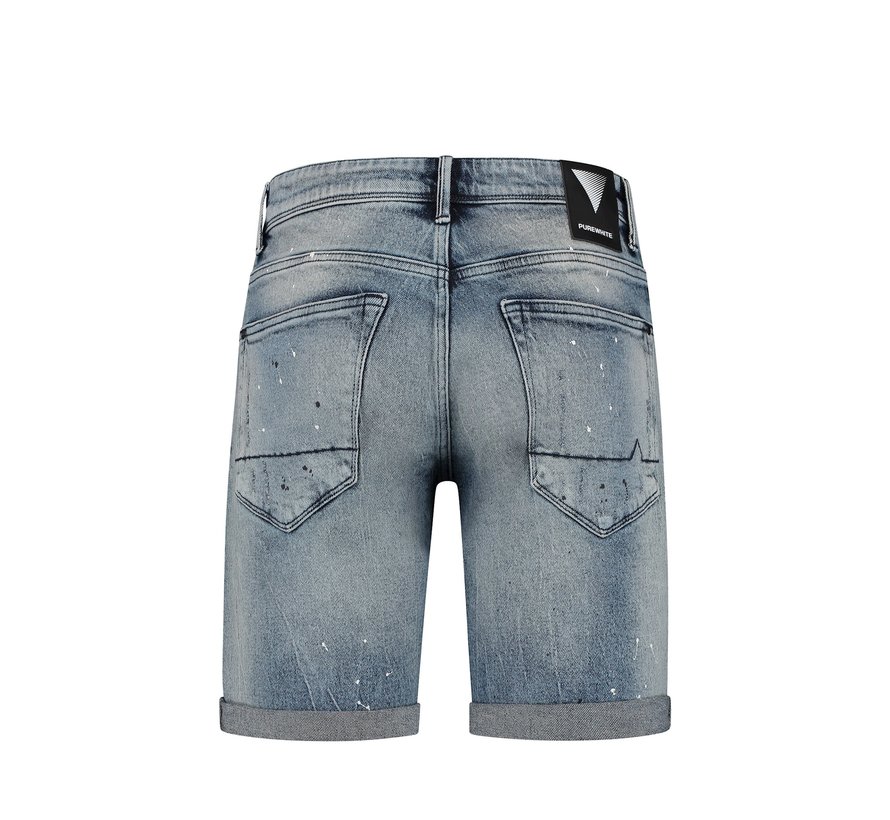 Jeans Short The Steve Blauw (W0851)N