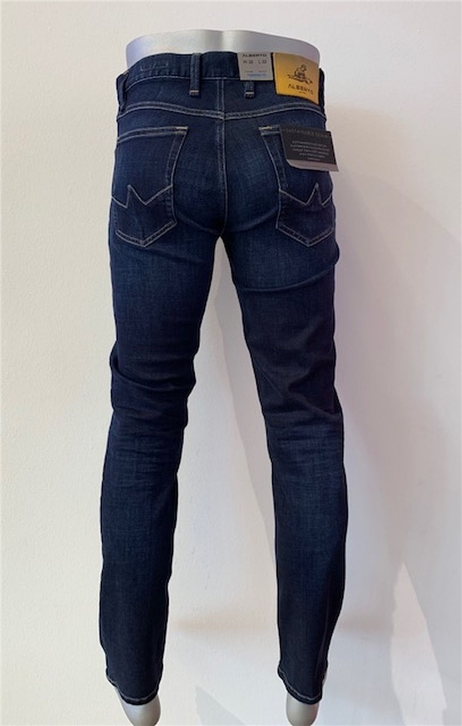 Alberto Jeans Tapered Fit SLIPE DS Sustainable Denim Navy (6837 1379