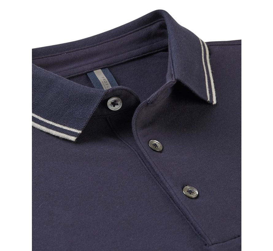 Polo Korte Mouw Navy (PPTJ100037)