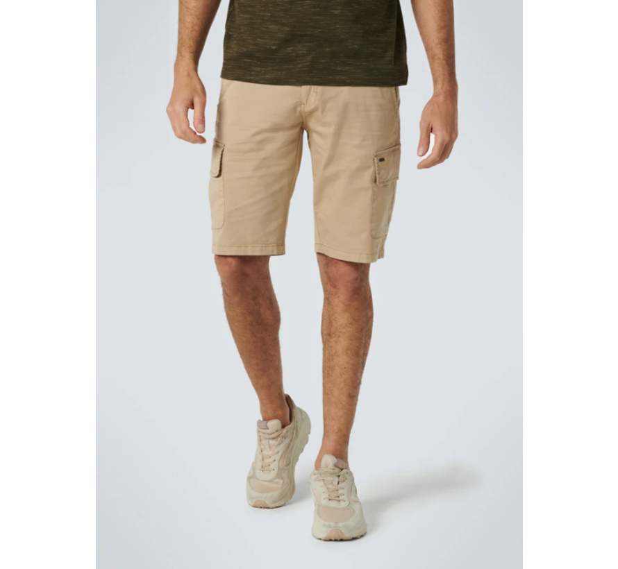 Short Cargo Garment Dyed + Stone Washed Stretch With Belt Stone (158190368 - 014)