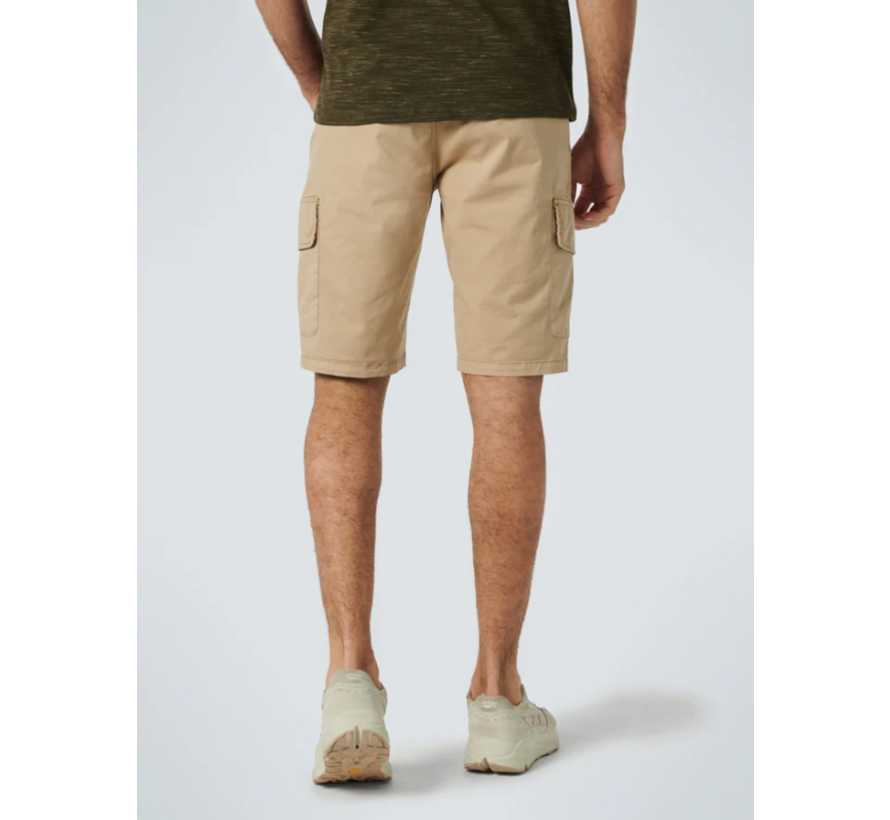 Short Cargo Garment Dyed + Stone Washed Stretch With Belt Stone (158190368 - 014)