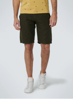 No Excess Short With Linen Garment Dyed Basil (158190307SN - 195)