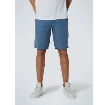No Excess Short With Linen Garment Dyed Washed Blue (158190307SN - 137)