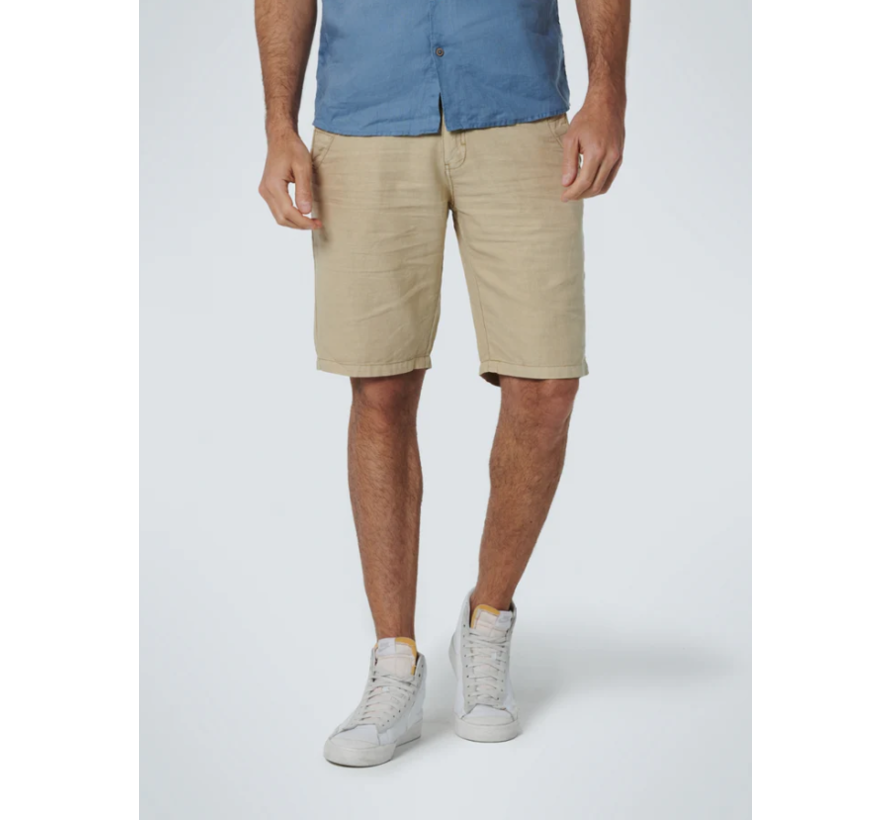 Short With Linen Garment Dyed Stone (158190307SN - 014)