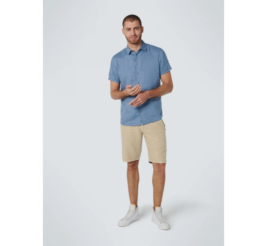 Short With Linen Garment Dyed Stone (158190307SN - 014)