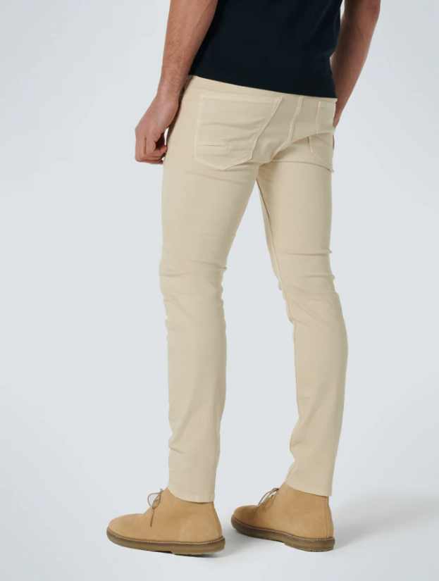 No Excess Jeans Denim Slim Fit  Stretch Coloured, Responsible Choice Cream   - No Excess
