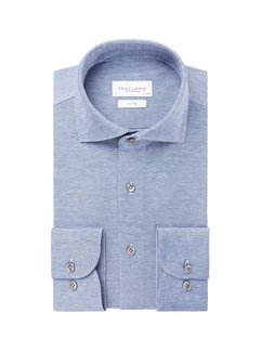 Profuomo Overhemd Knitted Shirt Blue (PPTH100019)