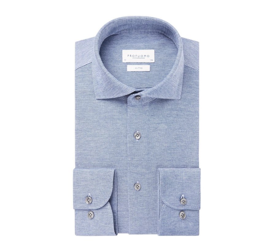 Overhemd Knitted Shirt Blue (PPTH100019)