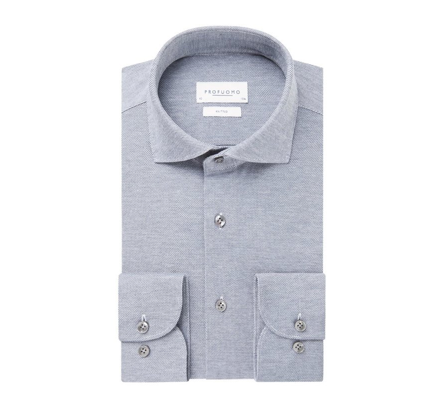 Overhemd Knitted Shirt Petrol (PPTH100021)