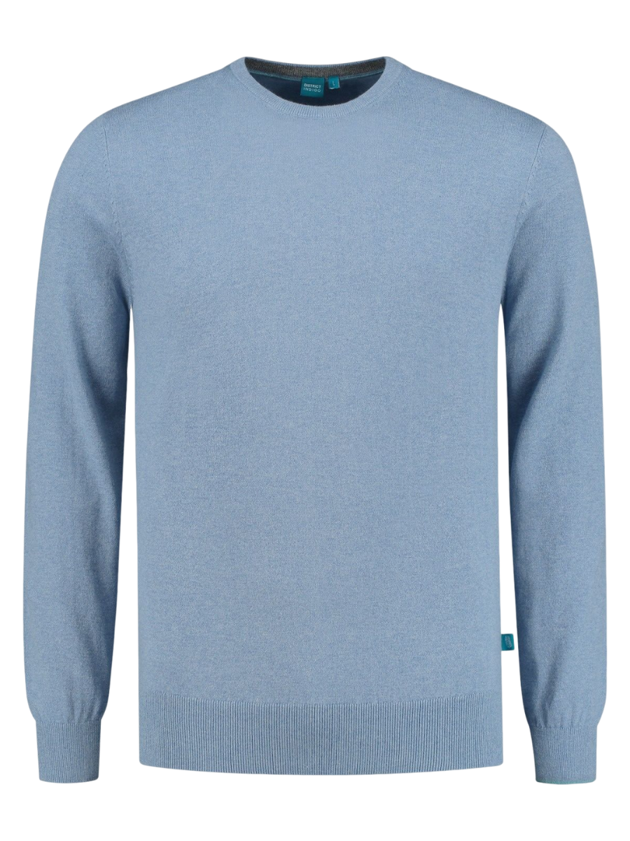 District Indigo Pullover Crewneck Lightblue Melange   XL District Indigo