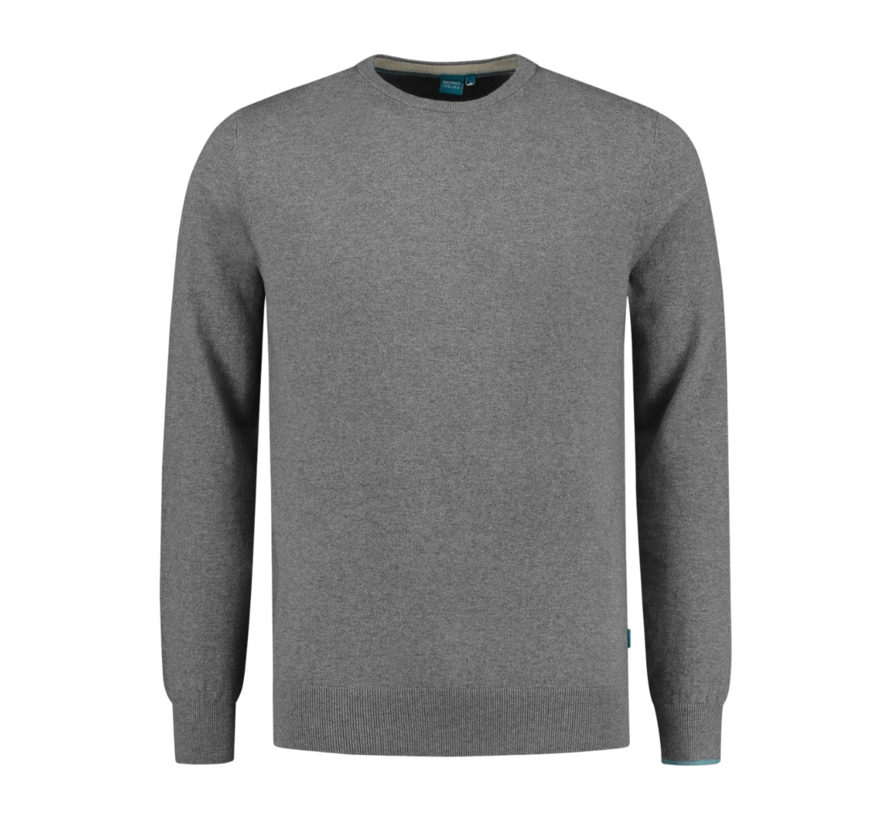 Pullover Crewneck Grey Melange (7.21.500.550 - 026)