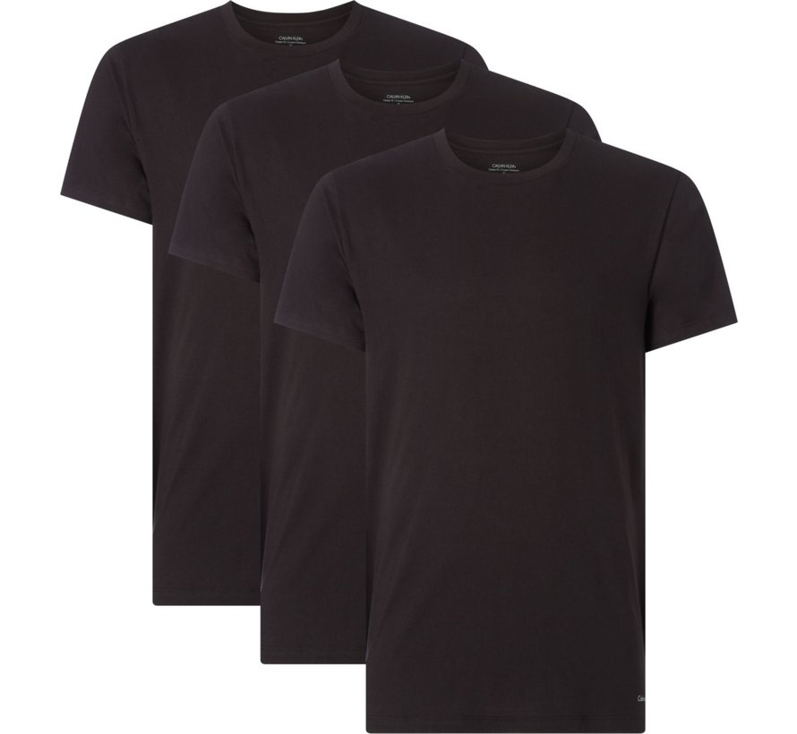 T-shirts Ronde Hals 3-pack Zwart (000NB4011E - 001)