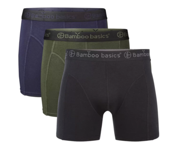 Bamboo Basics Boxershorts 3pack Bamboo Black/Navy/Army (Rico_017)