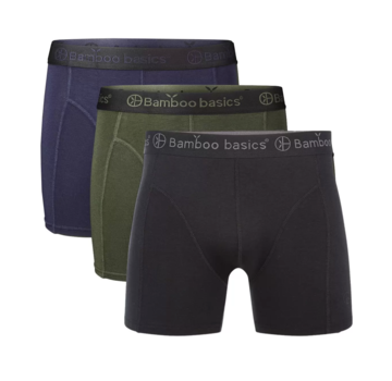 Bamboo Basics Boxershorts 3pack Bamboo Black/Navy/Army (Rico_017)