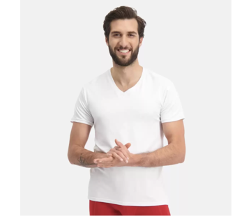 Bamboo Basics V-hals T-shirts 2pack Bamboo Optical White/Optic (Velo_001)