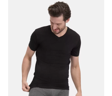 Bamboo Basics V-hals T-shirts 2pack Bamboo Black (Velo_003)