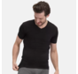 V-hals T-shirts 2pack Bamboo Black (Velo_003)