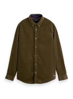 Scotch & Soda Overhemd Corduroy Regular Fit Military (169061 - 0360)