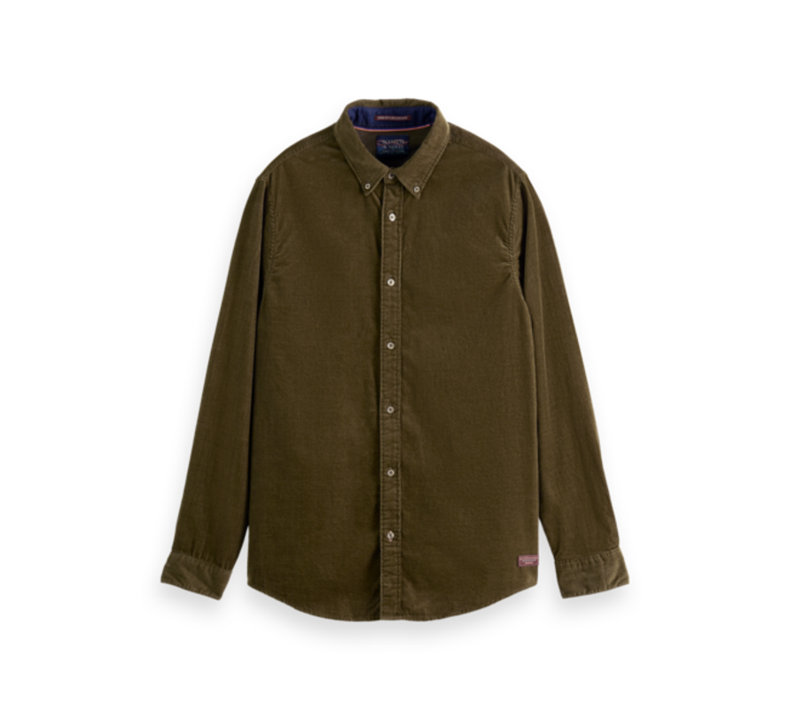 Overhemd Corduroy Regular Fit Military (169061 - 0360)