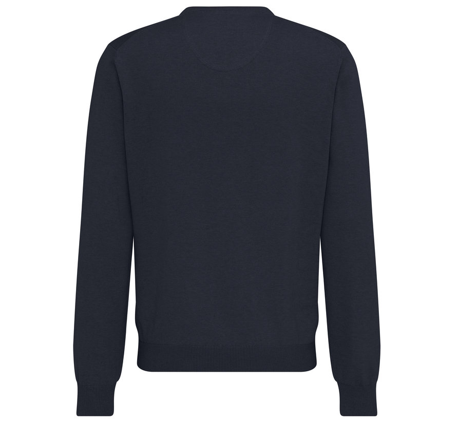 Pullover V-Neck Navy Blauw (SFPK211 - 690)