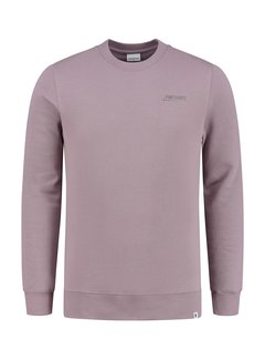 Purewhite Sweater Met Print Achterkant Paars (22030312 - 000056)