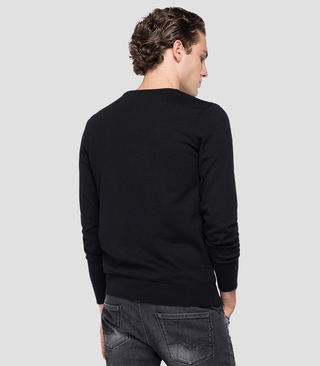Replay Hyperflex Merino Pullover Black L Replay