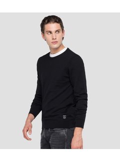 Replay Hyperflex Merino Pullover Black (UK3080 G22734 - 098)