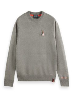 Scotch & Soda Pullover Speckled Wool-Blend Grijs (169271 - 0218)