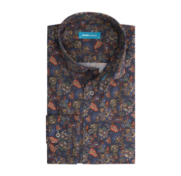 District Indigo Overhemd Print Navy (7.12.026.726 - 310)