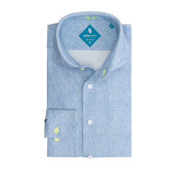 District Indigo Overhemd Performance Licht Blauw Gemêleerd (7.11.025.760 - 018)