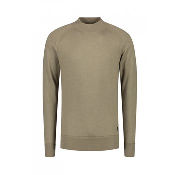 Dstrezzed Mock Neck Soft Cotton  Melange Silver Sand (405538 - 257)