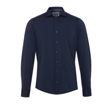 Pure Shirts Shirts Overhemd Functional Navy (4030-21750-130)