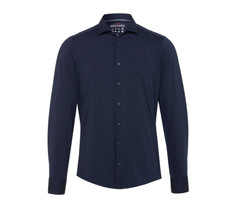 Shirts Overhemd Functional Navy (4030-21750-130)