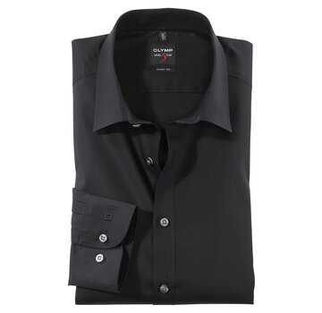 Olymp Overhemd Level Five Body Fit Zwart (6090 64 68)