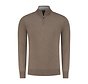 Trui Half Zip Cotton/Cashmere Taupe (7.21.500.501 - 044)