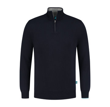 District Indigo Trui Half Zip Cotton/Cashmere Navy (7.21.500.501 - 010)
