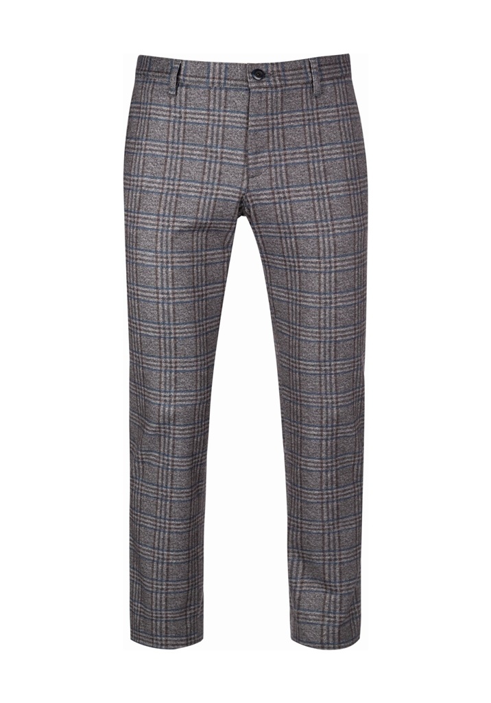 Alberto Chino Rob Cool Glencheck Jersey Grey - Alberto