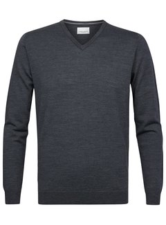 Profuomo Merino V-Hals Pullover Anthra (PP2J00006C)N