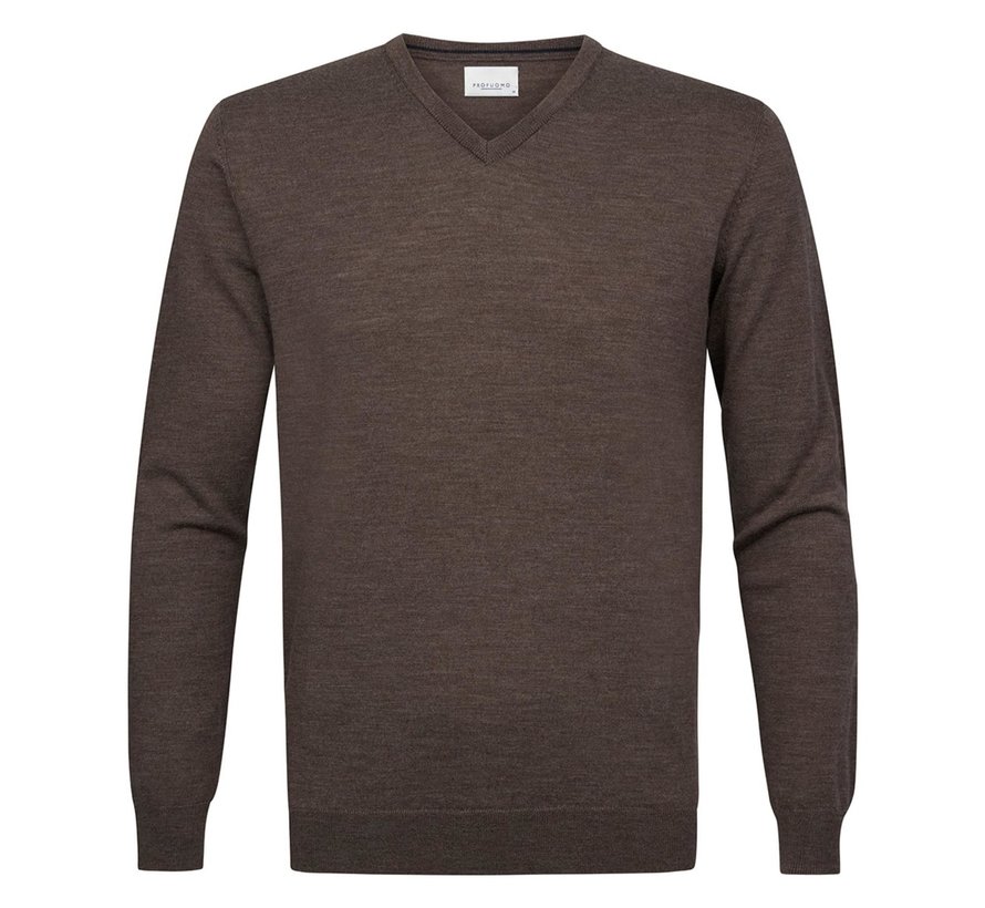 Merino V-Hals Pullover Taupe (PP2J00006E)N