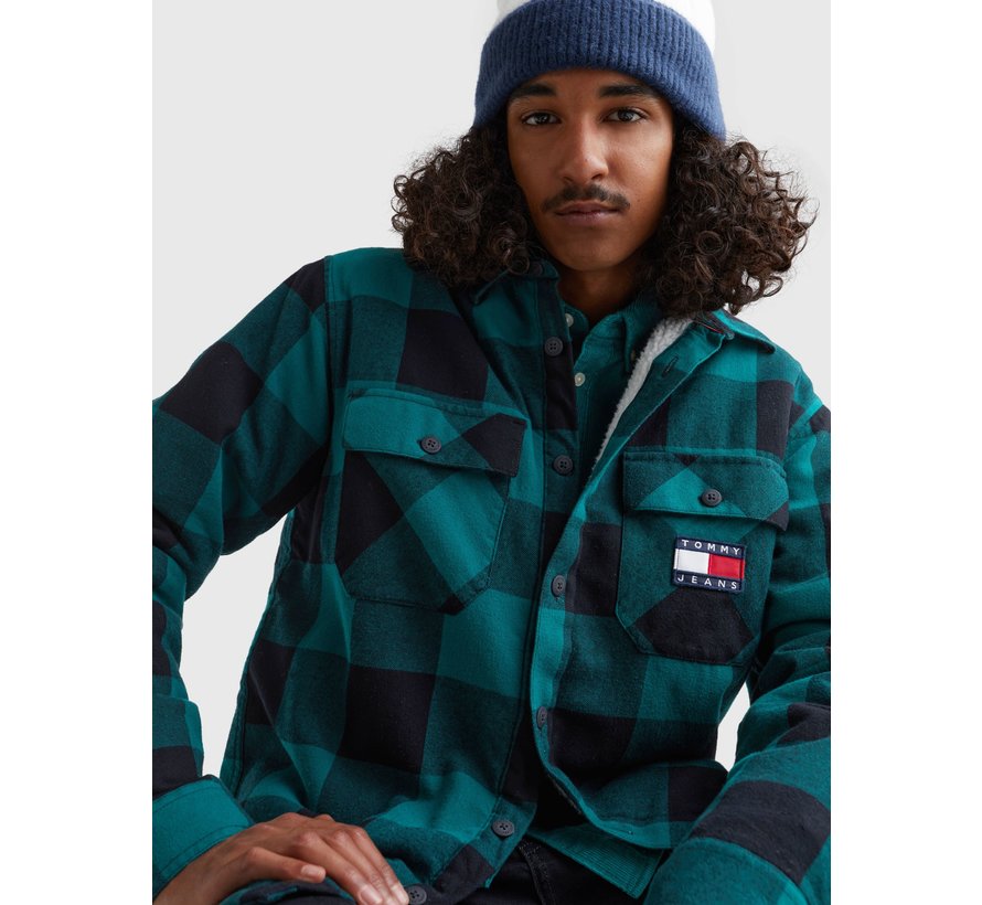 Casual Overshirt Dark Turf Green / Check (DM0DM15132 - L6O)