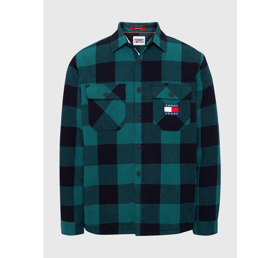 Casual Overshirt Dark Turf Green / Check (DM0DM15132 - L6O)