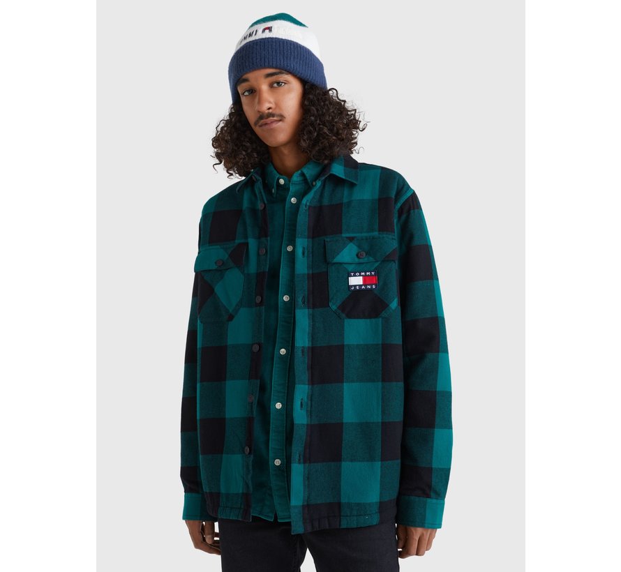 Casual Overshirt Dark Turf Green / Check (DM0DM15132 - L6O)