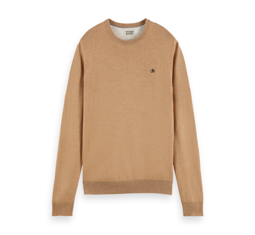 Pullover Classic Crew Neck Camel Melange (165322 - 0760)