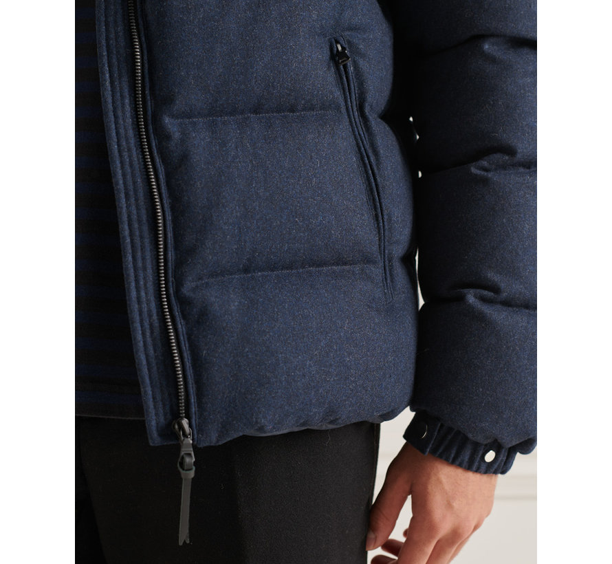 Winterjas STUDIOS ALPINE DOWN JACKET Navy Wool (M5011187A - 6FK)