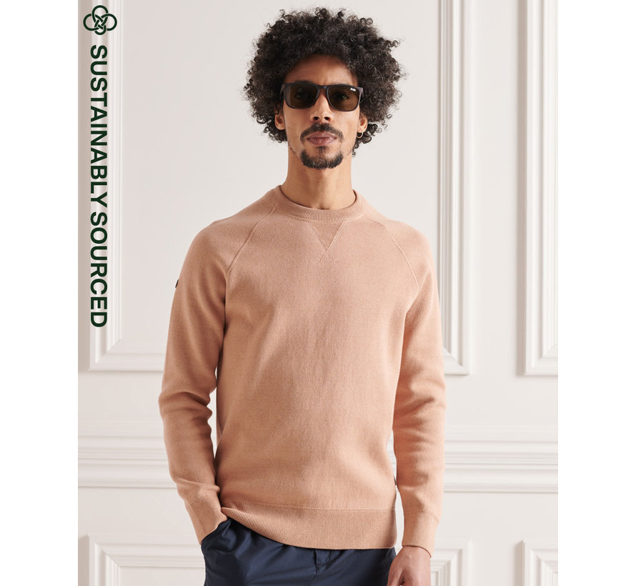 Sweater STUDIOS ESSENTIAL COTTON CREW Praline Marl (M6110230A - 5LI)