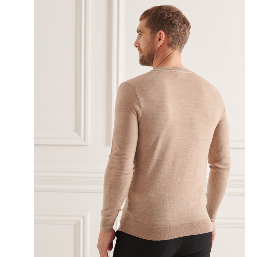 MERINO VEE NECK Cookie (M6110321A - 6AG)