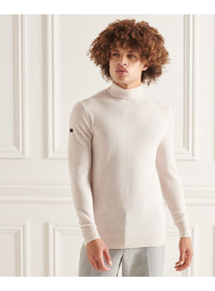 Superdry STUDIOS LAMBSWOOL ROLL NECK Off White (M6110438A - 71D)